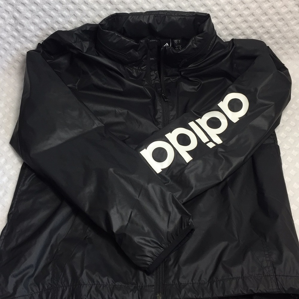Adidas Hooded Rain Coat Size Medium - Picture 2 of 5